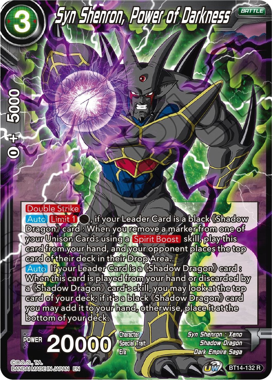 Image for Syn Shenron, Power of Darkness (Cross Spirits) (BT14-132) - Dragon Ball Super: Masters