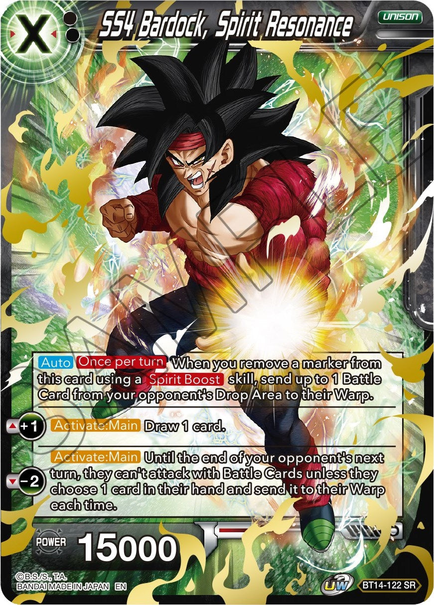 Image for SS4 Bardock, Spirit Resonance (Cross Spirits) (BT14-122) - Dragon Ball Super: Masters