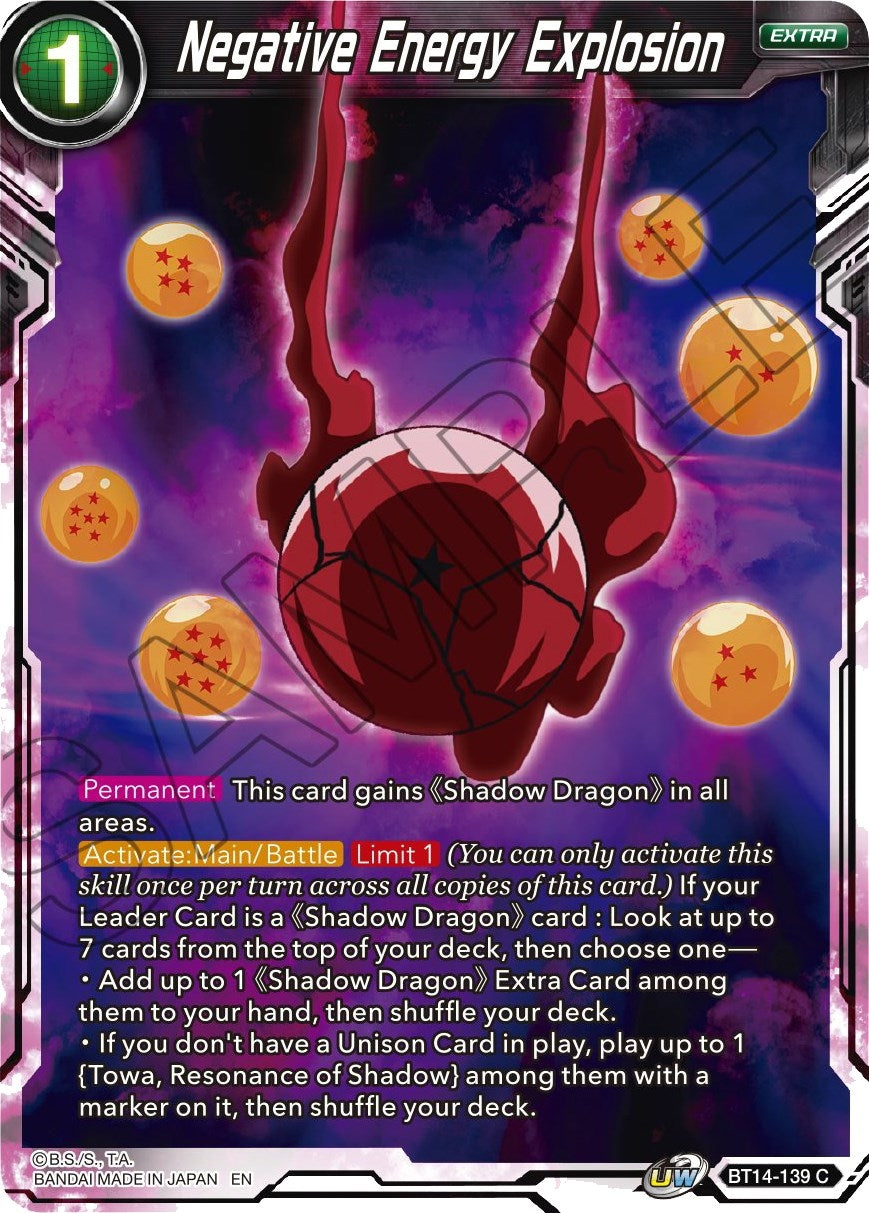 Image for Negative Energy Explosion (Cross Spirits) (BT14-139) - Dragon Ball Super: Masters