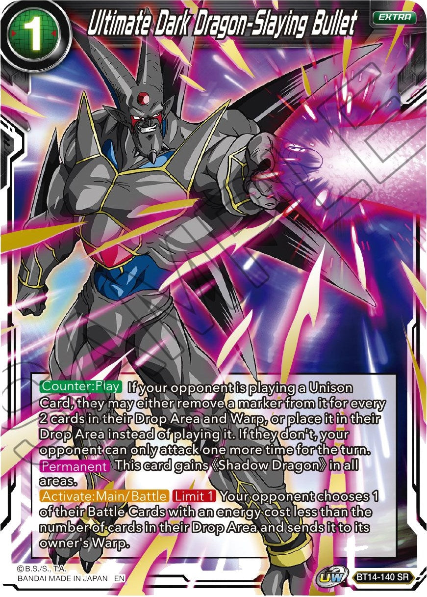 Image for Ultimate Dark Dragon-Slaying Bullet (Cross Spirits) (BT14-140) - Dragon Ball Super: Masters