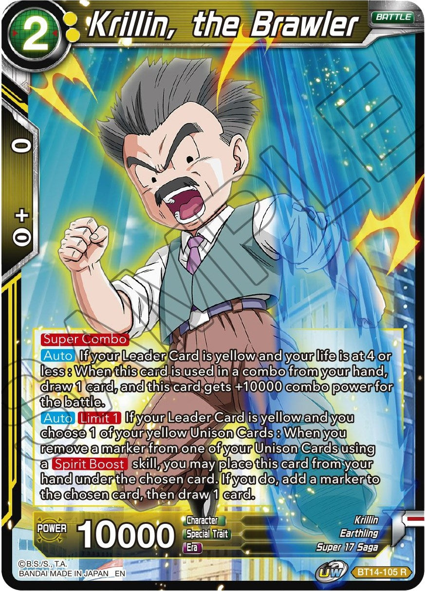 Image for Krillin, the Brawler (Cross Spirits) (BT14-105) - Dragon Ball Super: Masters