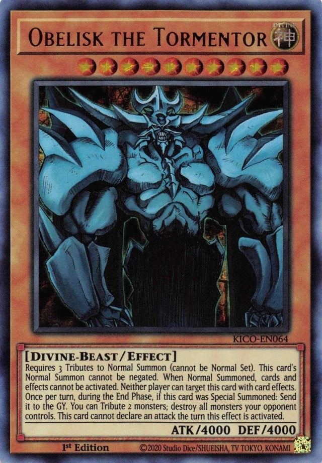 Image for Obelisk the Tormentor (Ultra Pharaoh's Rare) (King's Court) (KICO-EN064) - YuGiOh