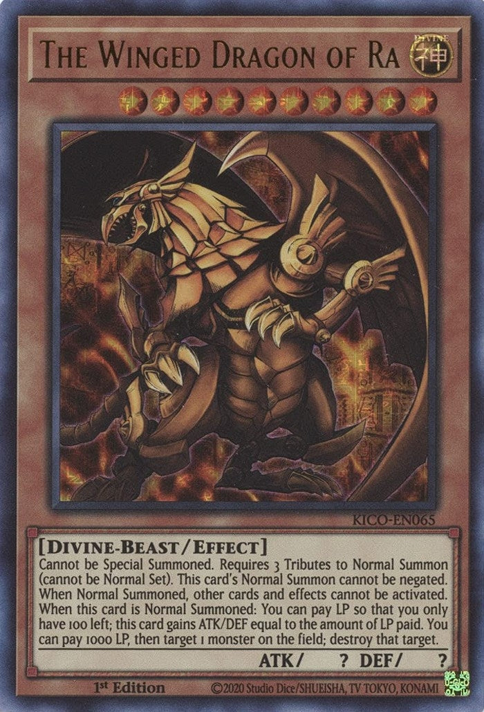 Image for The Winged Dragon of Ra (Ultra Pharaoh's Rare) (King's Court) (KICO-EN065) - YuGiOh