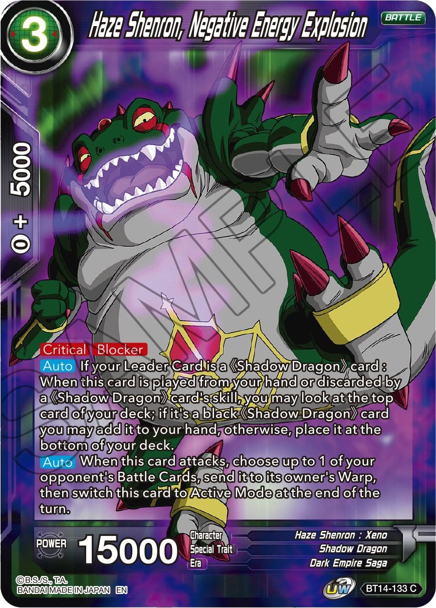 Image for Haze Shenron, Negative Energy Explosion (Cross Spirits) (BT14-133) - Dragon Ball Super: Masters