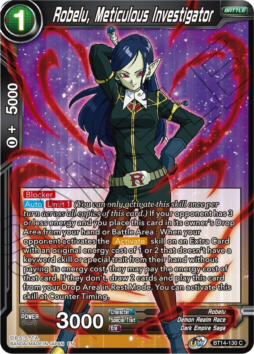 Image for Robelu, Meticulous Investigator (Cross Spirits) (BT14-130) - Dragon Ball Super: Masters