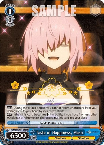 Image for Taste of Happiness, Mash (Winner) (Bushiroad Event Cards) (FGO/BSF2021-015 PR) - Weiss Schwarz