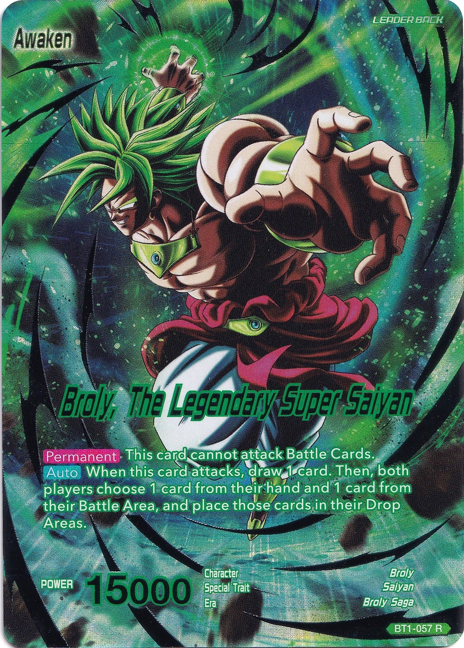 Image for Broly // Broly, The Legendary Super Saiyan (Collector's Selection Vol. 1) (BT1-057) - Dragon Ball Super: Masters