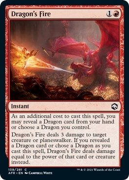 Image for Dragon's Fire (Adventures in the Forgotten Realms) (139) - Magic: The Gathering