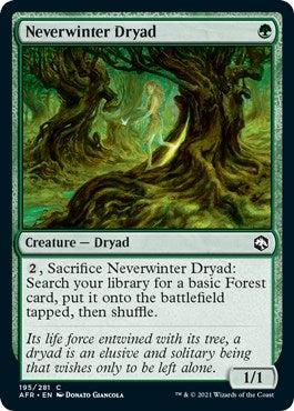 Image for Neverwinter Dryad (Adventures in the Forgotten Realms) (195) - Magic: The Gathering