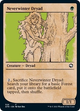 Image for Neverwinter Dryad (Showcase) (Adventures in the Forgotten Realms) (329) - Magic: The Gathering