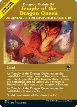 Image for Temple of the Dragon Queen (Dungeon Module) (Adventures in the Forgotten Realms) (357) - Magic: The Gathering