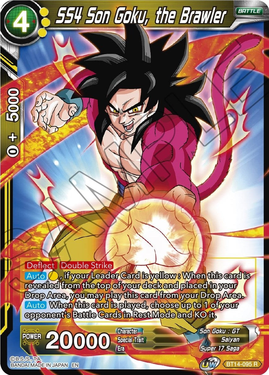 Image for SS4 Son Goku, the Brawler (Cross Spirits) (BT14-095) - Dragon Ball Super: Masters