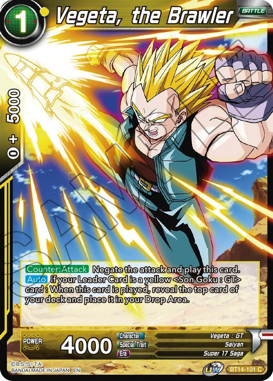 Image for Vegeta, the Brawler (Cross Spirits) (BT14-101) - Dragon Ball Super: Masters