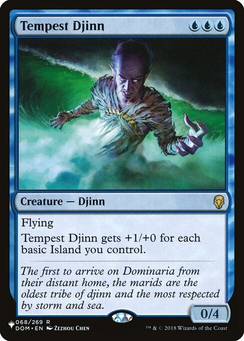 Image for Tempest Djinn (The List Reprints) (068/269) - Magic: The Gathering