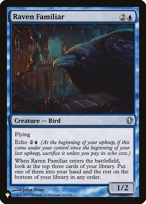Image for Raven Familiar (The List Reprints) (55/356) - Magic: The Gathering