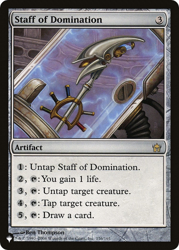 Image for Staff of Domination (The List Reprints) (156/165) - Magic: The Gathering