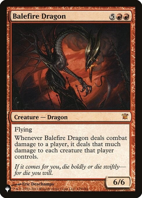 Image for Balefire Dragon (The List Reprints) (129/264) - Magic: The Gathering