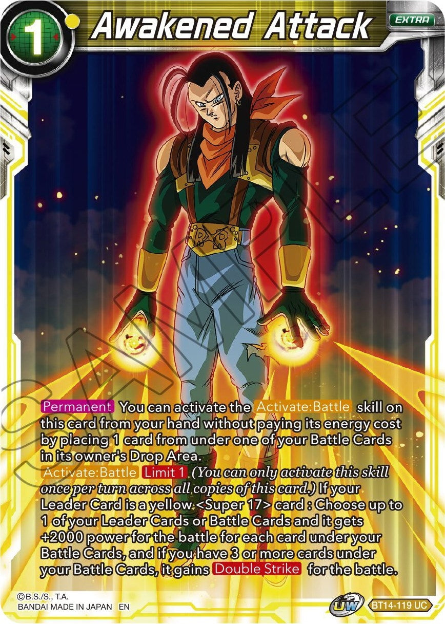 Image for Awakened Attack (Cross Spirits) (BT14-119) - Dragon Ball Super: Masters