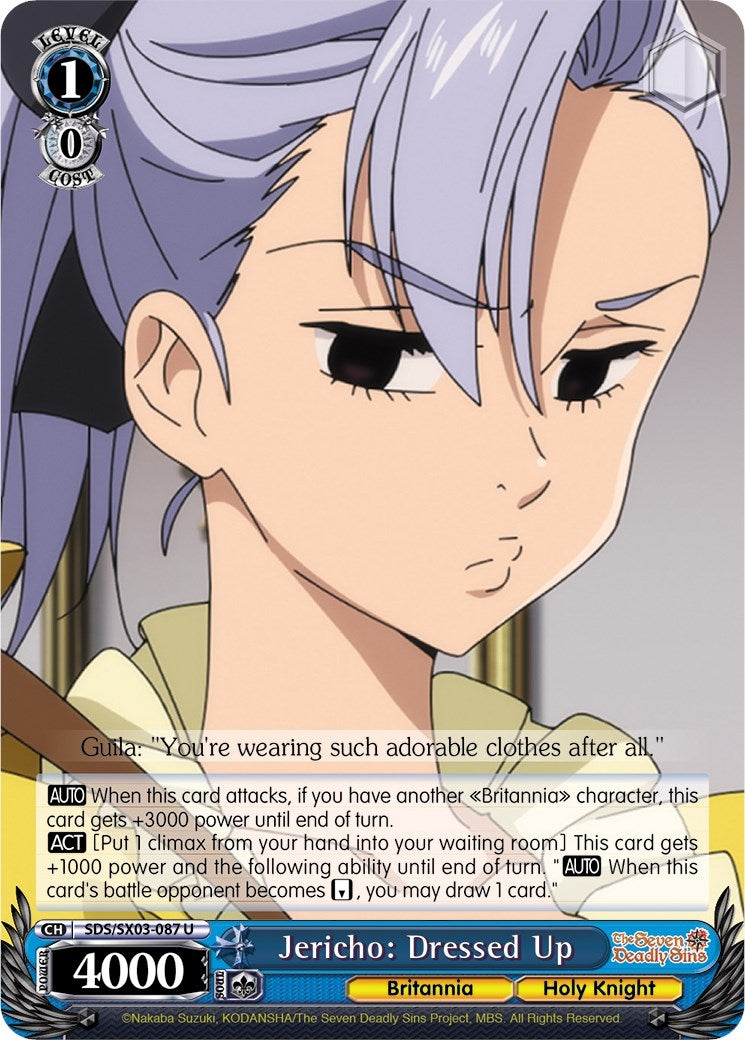 Image for Jericho: Dressed Up (The Seven Deadly Sins) (SDS/SX03-087 U) - Weiss Schwarz