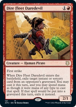 Image for Dire Fleet Daredevil (Commander: Adventures in the Forgotten Realms) (121) - Magic: The Gathering