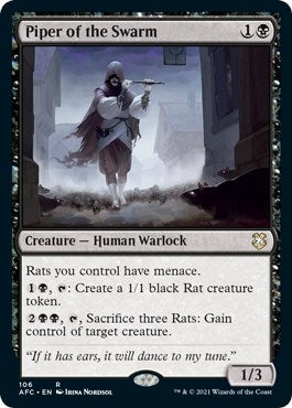 Image for Piper of the Swarm (Commander: Adventures in the Forgotten Realms) (106) - Magic: The Gathering
