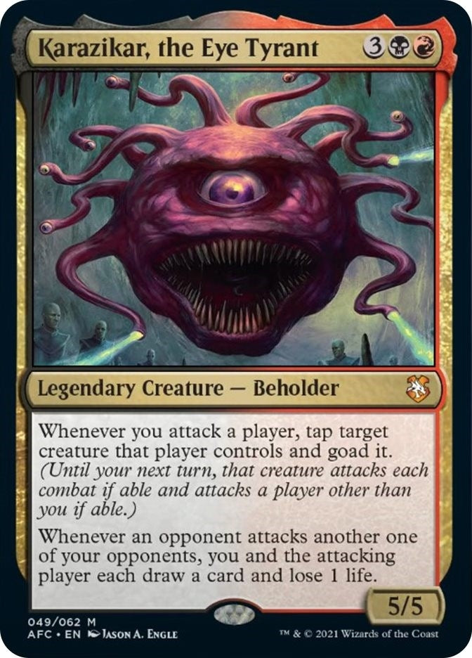 Image for Karazikar, the Eye Tyrant (Commander: Adventures in the Forgotten Realms) (49) - Magic: The Gathering