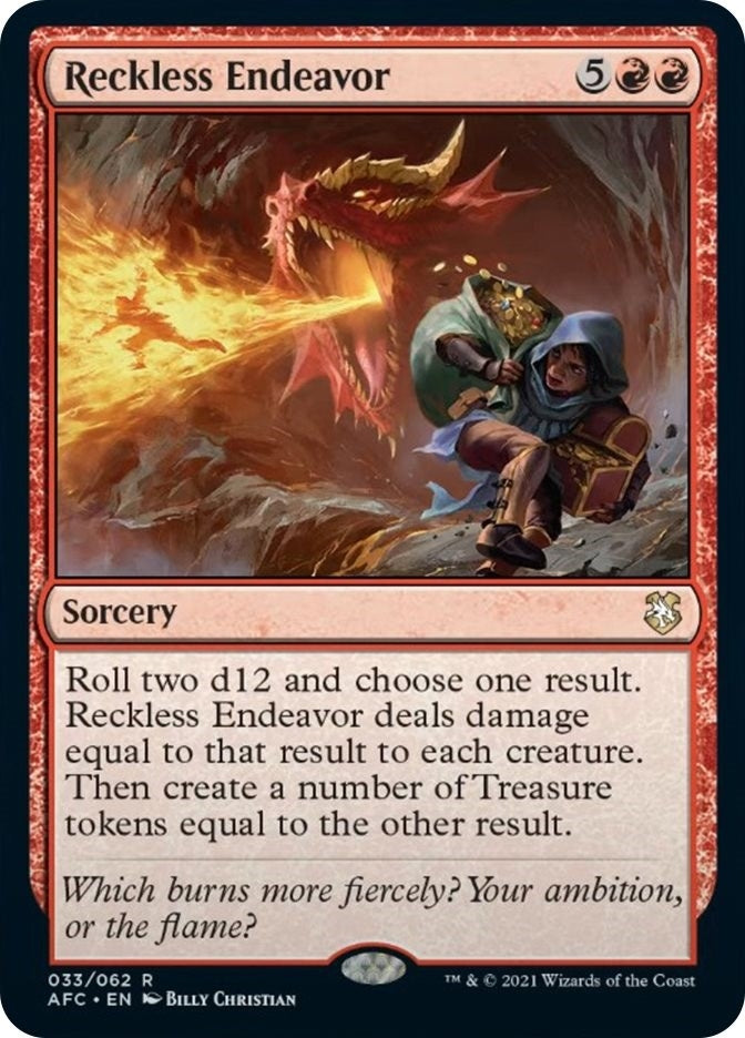Image for Reckless Endeavor (Commander: Adventures in the Forgotten Realms) (33) - Magic: The Gathering