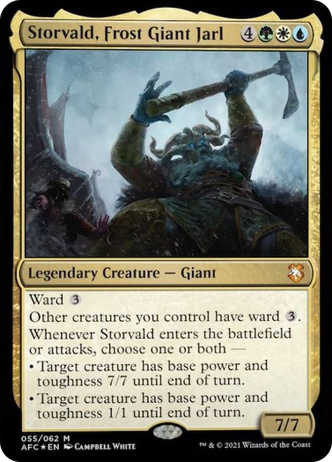 Image for Storvald, Frost Giant Jarl (Commander: Adventures in the Forgotten Realms) (55) - Magic: The Gathering