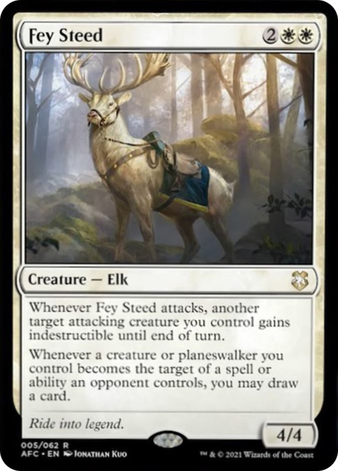 Image for Fey Steed (Commander: Adventures in the Forgotten Realms) (5) - Magic: The Gathering