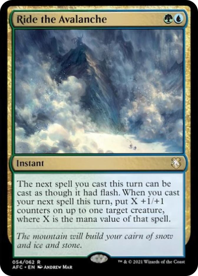 Image for Ride the Avalanche (Commander: Adventures in the Forgotten Realms) (54) - Magic: The Gathering