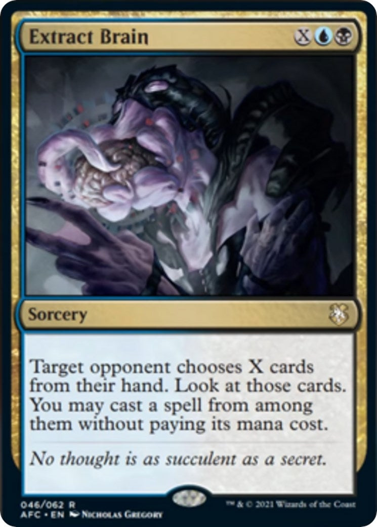 Image for Extract Brain (Commander: Adventures in the Forgotten Realms) (46) - Magic: The Gathering