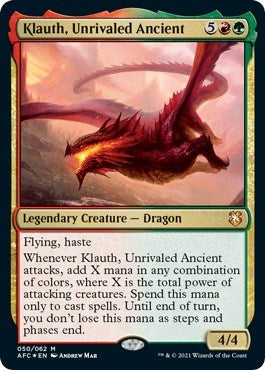 Image for Klauth, Unrivaled Ancient (Commander: Adventures in the Forgotten Realms) (50) - Magic: The Gathering