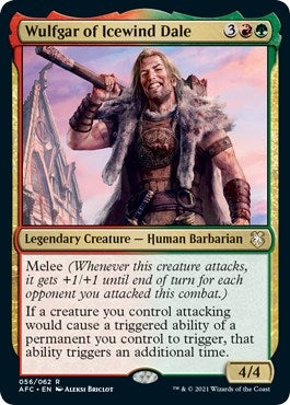 Image for Wulfgar of Icewind Dale (Commander: Adventures in the Forgotten Realms) (56) - Magic: The Gathering