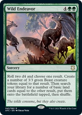 Image for Wild Endeavor (Commander: Adventures in the Forgotten Realms) (43) - Magic: The Gathering