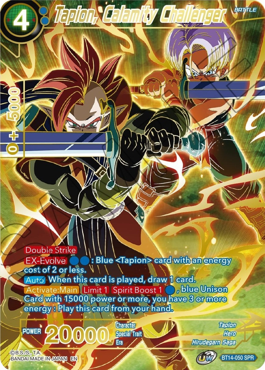 Image for Tapion, Calamity Challenger (SPR) (Cross Spirits) (BT14-050) - Dragon Ball Super: Masters