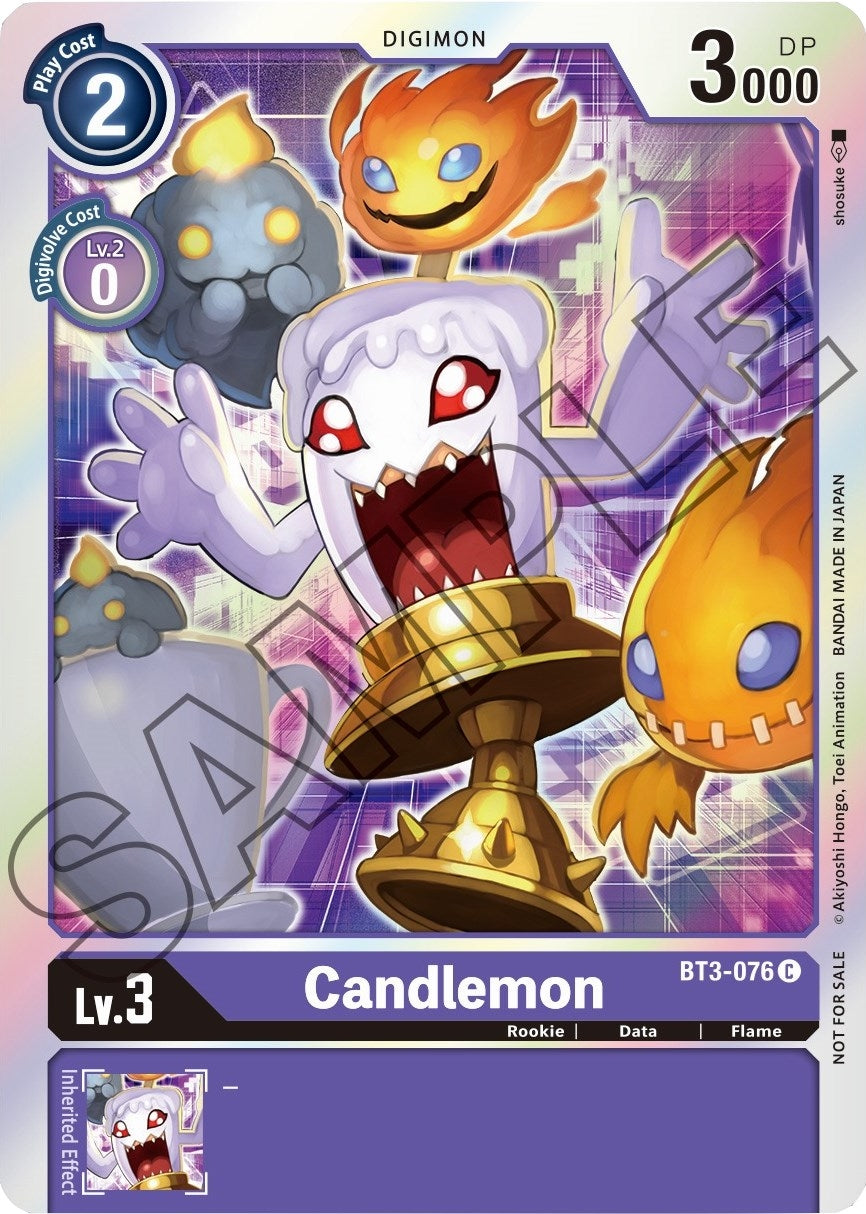 Image for Candlemon - BT3-076 (Event Pack 1) (BT01-03A) (BT3-076 C) - Digimon Card Game