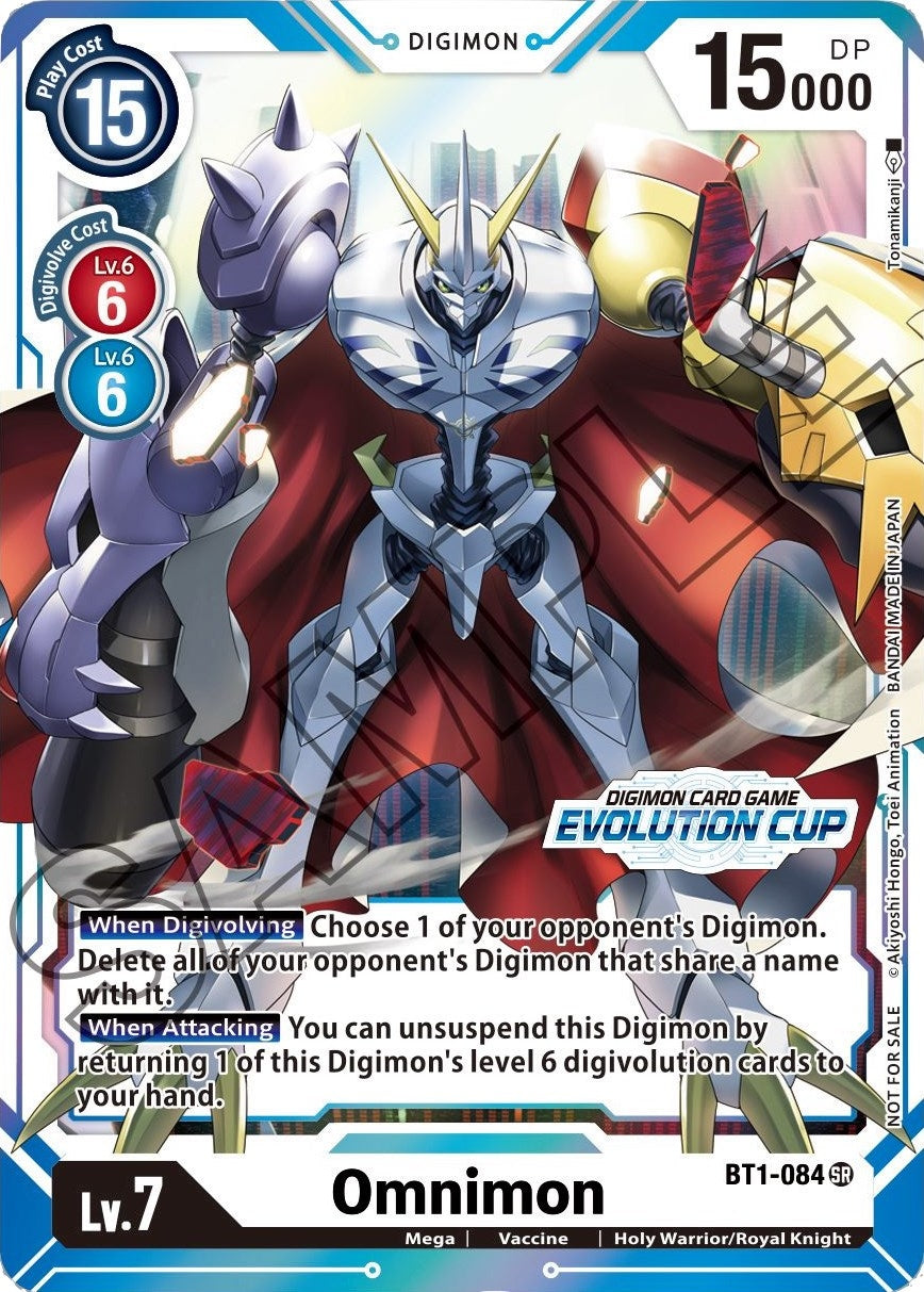 Image for Omnimon - BT1-084 (July Evolution Cup 2021 Stamped) (BT01-03A) (BT1-084 SR) - Digimon Card Game