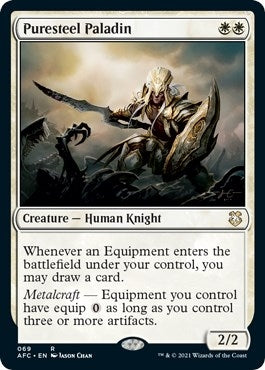 Image for Puresteel Paladin (Commander: Adventures in the Forgotten Realms) (69) - Magic: The Gathering