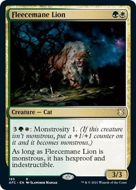Image for Fleecemane Lion (Commander: Adventures in the Forgotten Realms) (185) - Magic: The Gathering