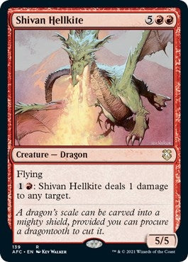Image for Shivan Hellkite (Commander: Adventures in the Forgotten Realms) (139) - Magic: The Gathering