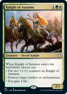 Image for Knight of Autumn (Commander: Adventures in the Forgotten Realms) (187) - Magic: The Gathering