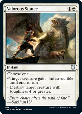 Image for Valorous Stance (Commander: Adventures in the Forgotten Realms) (76) - Magic: The Gathering
