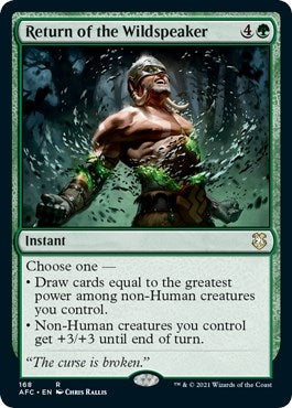 Image for Return of the Wildspeaker (Commander: Adventures in the Forgotten Realms) (168) - Magic: The Gathering