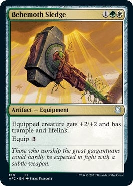 Image for Behemoth Sledge (Commander: Adventures in the Forgotten Realms) (180) - Magic: The Gathering