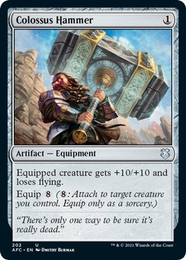 Image for Colossus Hammer (Commander: Adventures in the Forgotten Realms) (202) - Magic: The Gathering