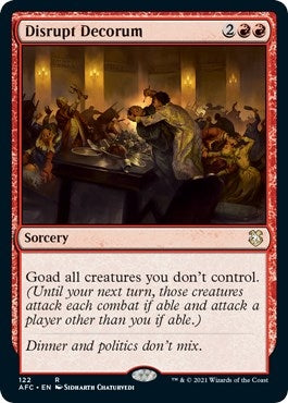 Image for Disrupt Decorum (Commander: Adventures in the Forgotten Realms) (122) - Magic: The Gathering