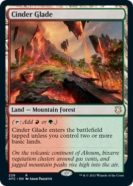 Image for Cinder Glade (Commander: Adventures in the Forgotten Realms) (229) - Magic: The Gathering