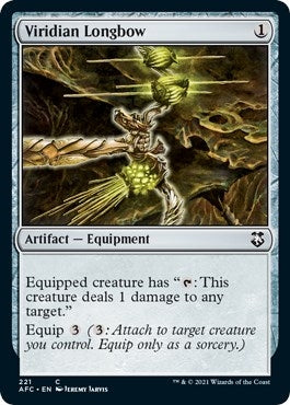 Image for Viridian Longbow (Commander: Adventures in the Forgotten Realms) (221) - Magic: The Gathering