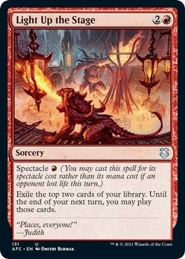 Image for Light Up the Stage (Commander: Adventures in the Forgotten Realms) (131) - Magic: The Gathering