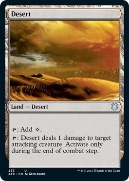 Image for Desert (Commander: Adventures in the Forgotten Realms) (233) - Magic: The Gathering